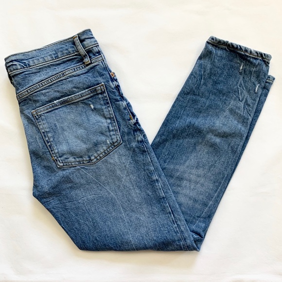 Zara Denim - Zara Woman Distressed Light Wash Skinny Jeans
